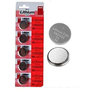2032 Lithium Battery 5 pcs 3V Coin Cell for Desktop PC Motherboard Calculator watch