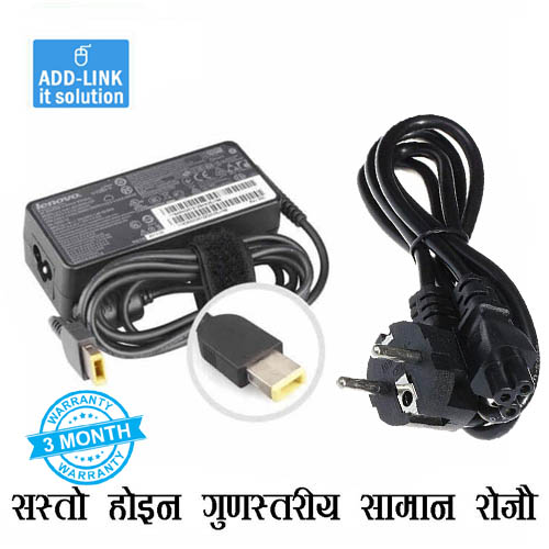 USB Type Laptop Charger For Lenovo 65 Watt Adapter