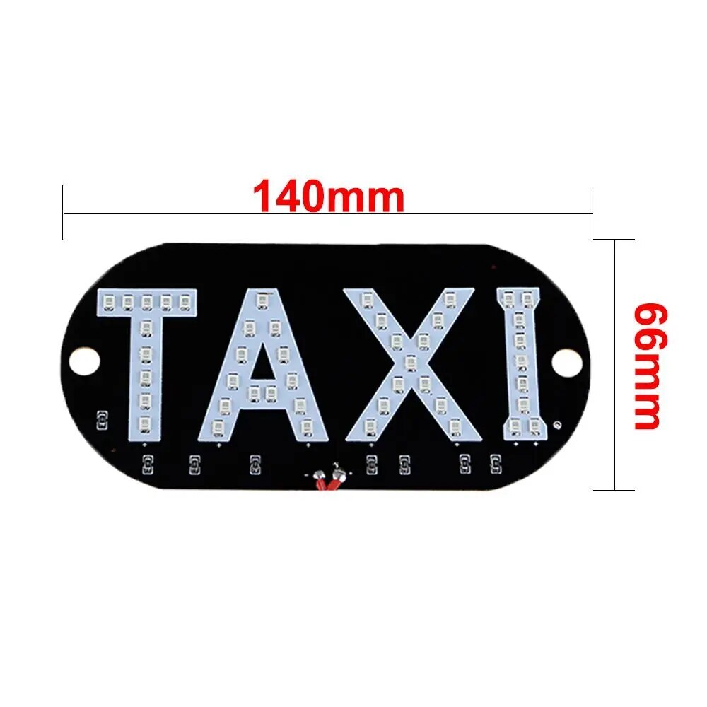 12V Colorful LED Taxi Light for Windscreen - Bright Cab Indicator Lamp in Blue/Red/White/Green